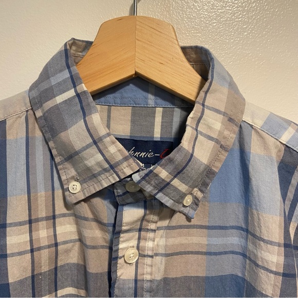 johnnie-O Other - Johnnie O Blue Gray Plaid Long Sleeve Button Down Shirt Men’s Med